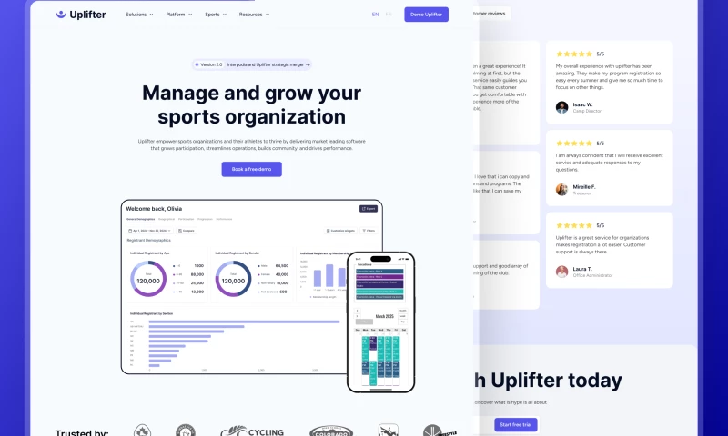 Wizdiv - Uplifter Webflow Development