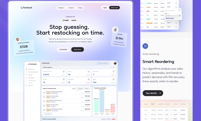 Wizdiv - Forstock Webflow Development