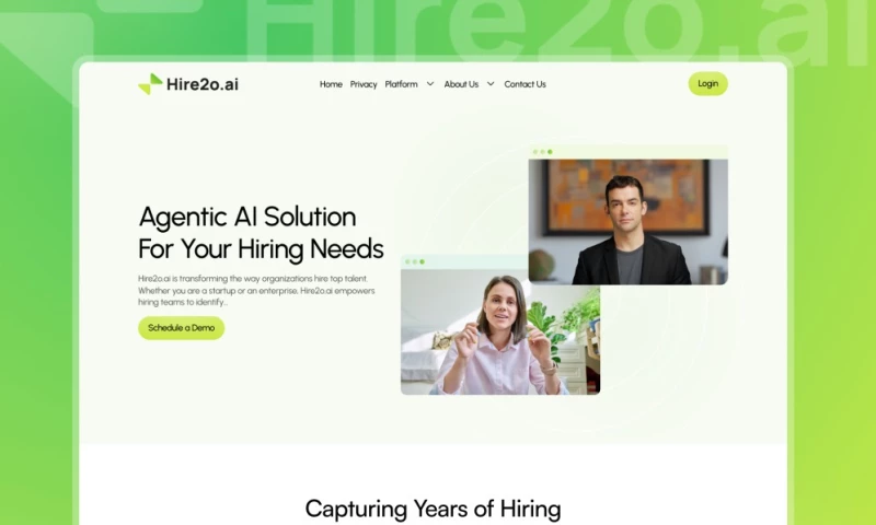 Wizdiv - Hire2o Figma Design & Webflow Development