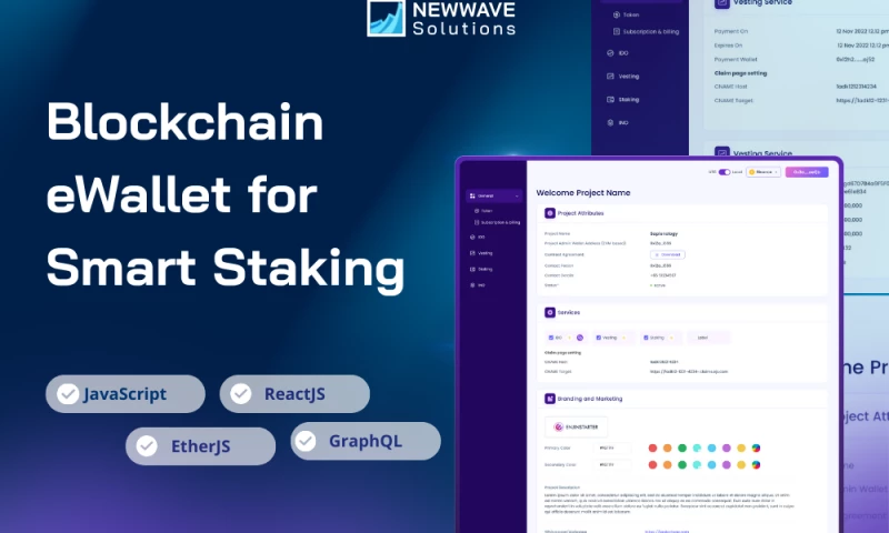 Blockchain Staking Web App for Token Rewards