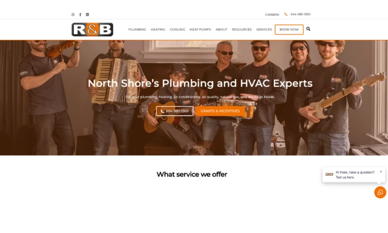 Becoming the online leader for plumbing and heating on the North Shore