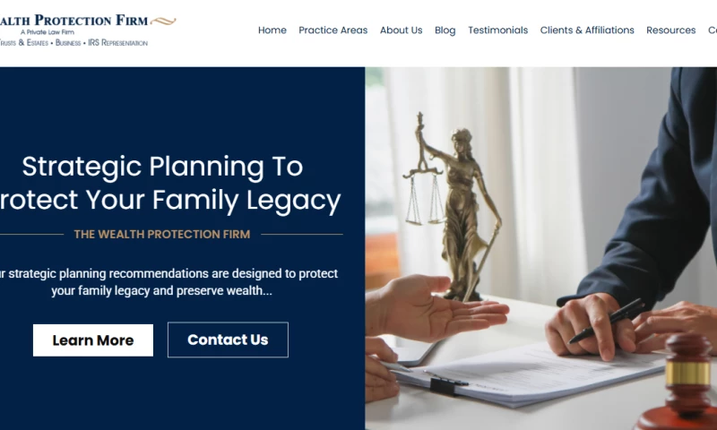 The Wealth Protection Firm Website Design & Development