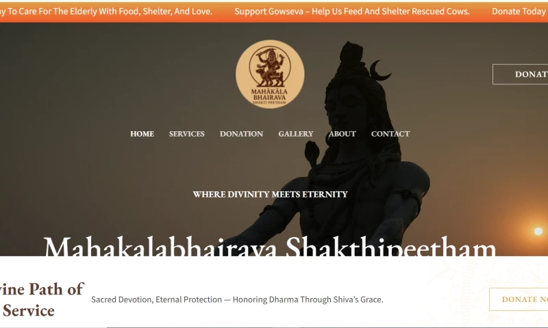 The Website Makers - Mahakalabhairava Shakthi Peetham