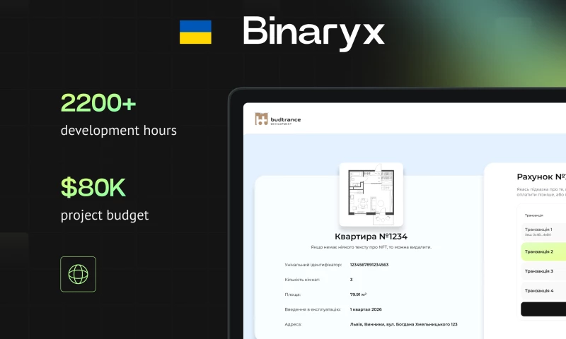 OmiSoft - Binaryx - White-Label Real Estate Platform Development