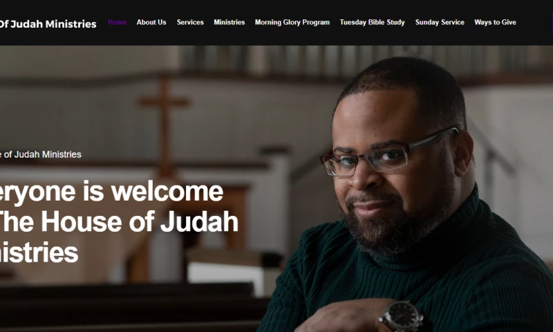 Faith-Focused Website Development for The House of Judah Ministries