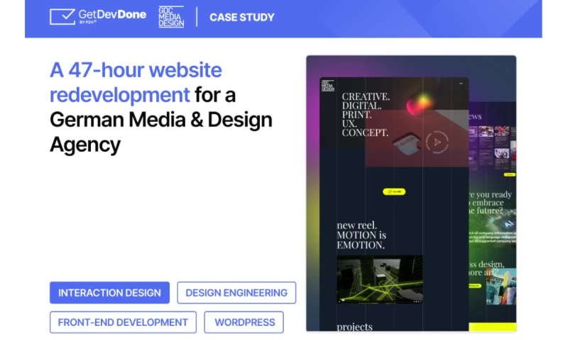 GetDevDone - GDC Media & Design website update