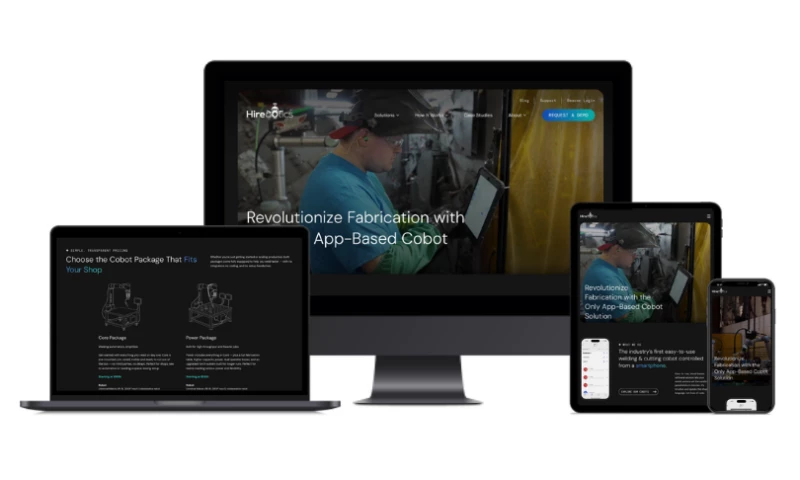 Hirebotics Website Redesign & Rebranding