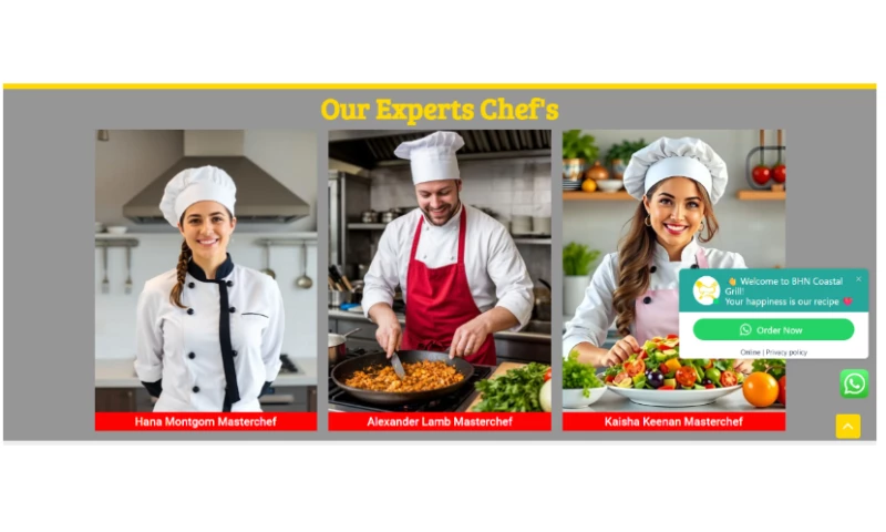 Zain Web Tech - BHN Coastal Grill