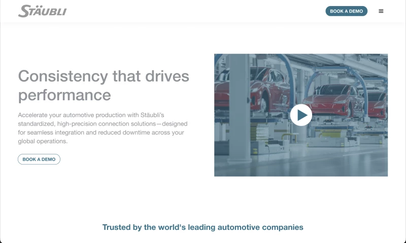 Effiqs - Stäubli Landing Page