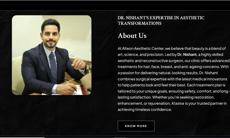 The Website Makers - Dr. Nishanth Portfolio