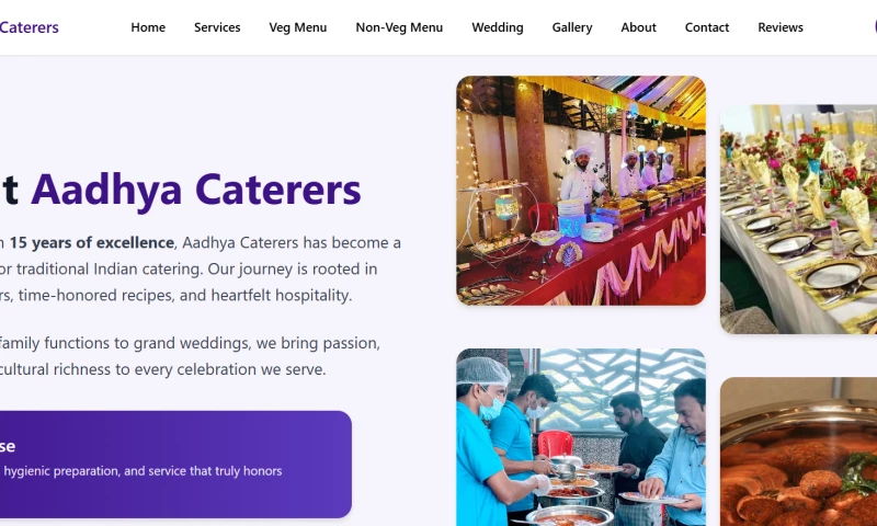 The Website Makers - Aadhya Caterers