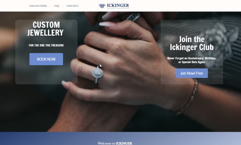 Professional Website Design & SEO for ICKINGER Jewellery Manufacturers