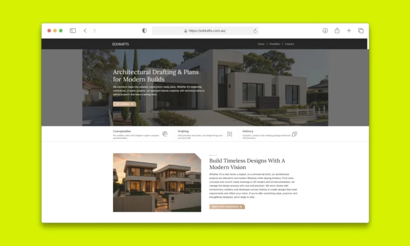 Sityn - Architectural Drafting Studio Website