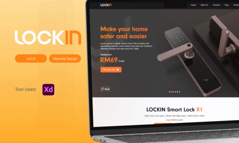 Lockin: Web Development with Modern Design