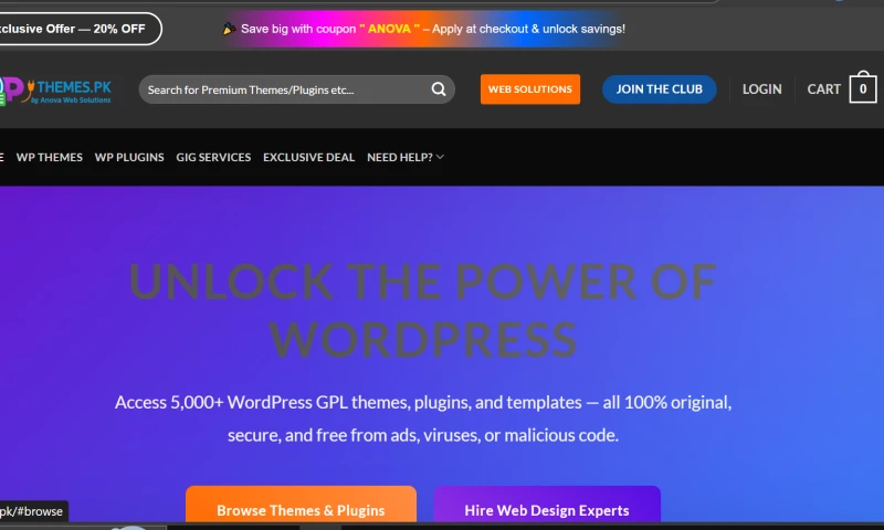 Anova Web Solutions - Premium Plugins & Themes