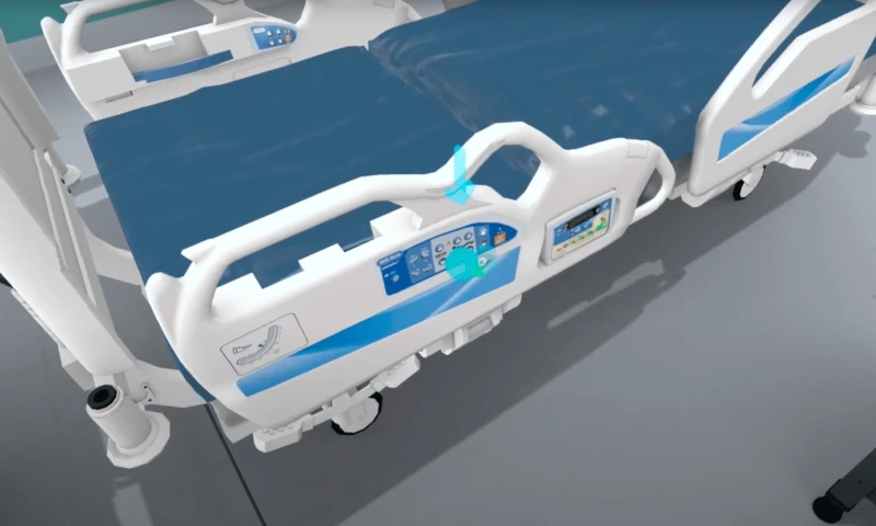 Aura Interact - VR Safety Training - HillRom Bed