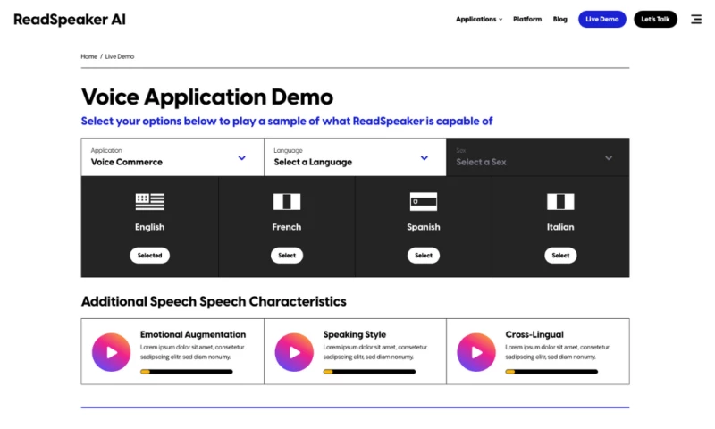 GoingClear - B2B Website Redesign for Enterprise AI Text to Speech Software