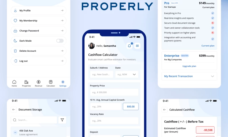 Upcodo Digital - Properly SaaS Web Application