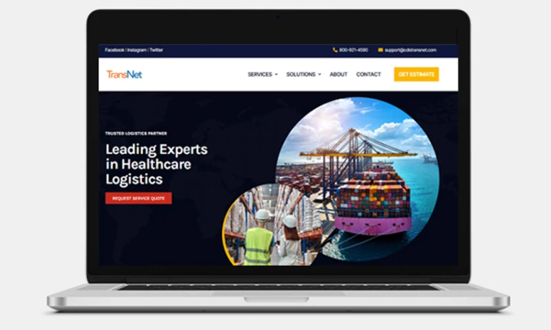 Website Development for Healthcare Logistics Company