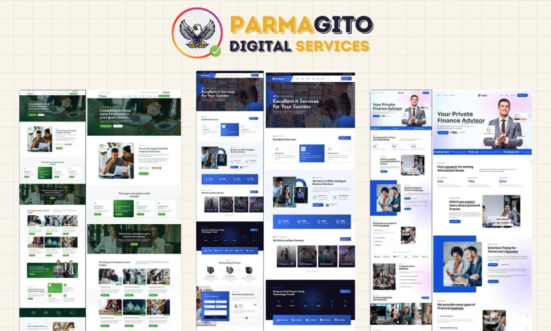 Parmagito Digital Services - Financial & Consulting Website Development for a Wealth Management Firm
