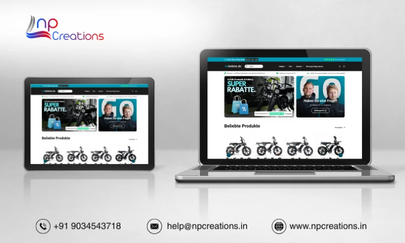 NP Creations - Gofatbike Ecommerce Development