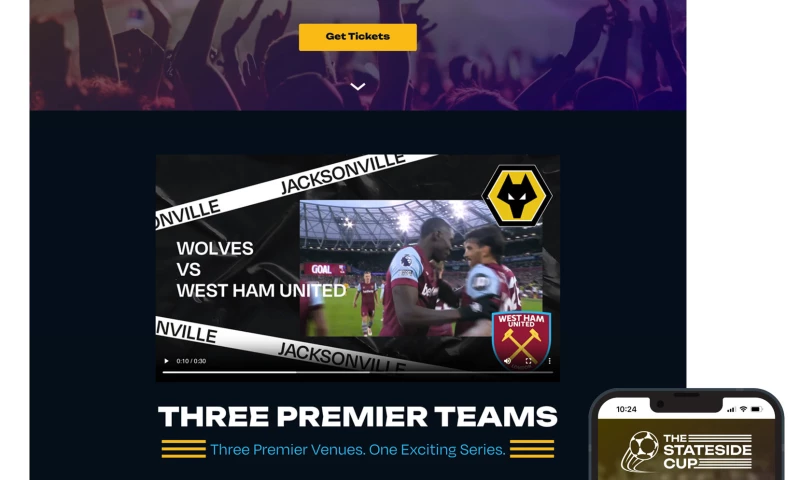 Entice Design - The Stateside Cup Website Design