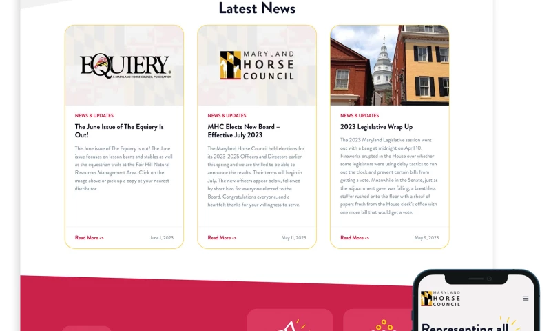 Entice Design - MHC Website Redesign