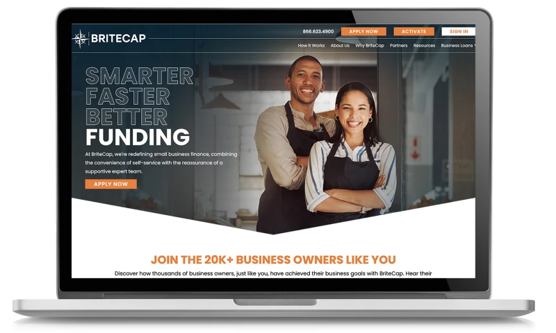 A reshaped identity for small business lendingclear, confident, and designed for growth.