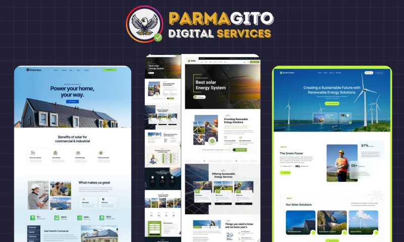 Parmagito Digital Services - Energy Sector Website Development for Industrial & Energy Solutions Company
