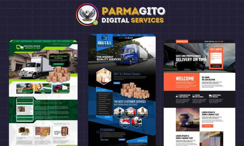 Parmagito Digital Services - Logistics & Transportation Company Website Development
