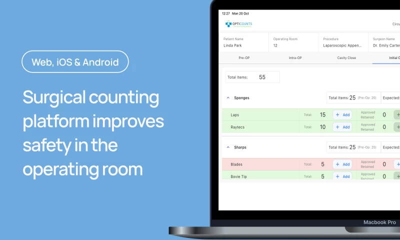 Digital surgical counting platform