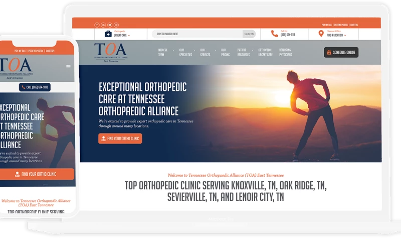 Intrepy Healthcare Marketing - Web Design - TOC/TOA