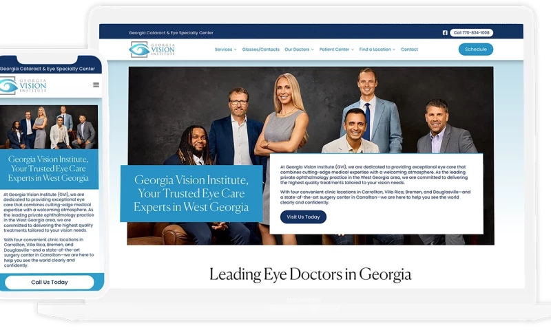 Intrepy Healthcare Marketing - Ophthalmologist Practice New Website