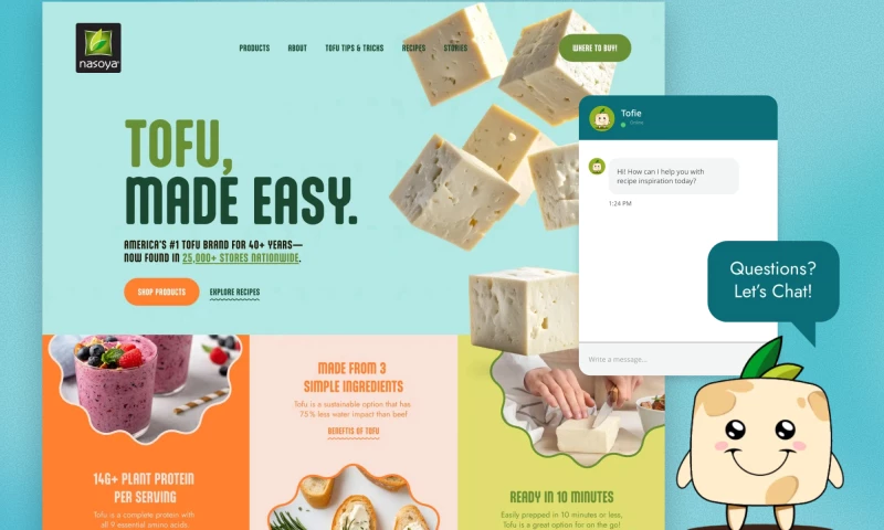 New Target, Inc. - Nasoya Website, Chatbot, & Marketing