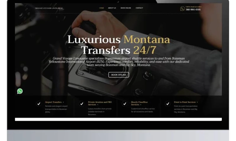 Grand Voyage Limousine - USA - Web Design