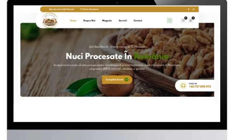 Vision Web - C&F Walnuts - Web Design