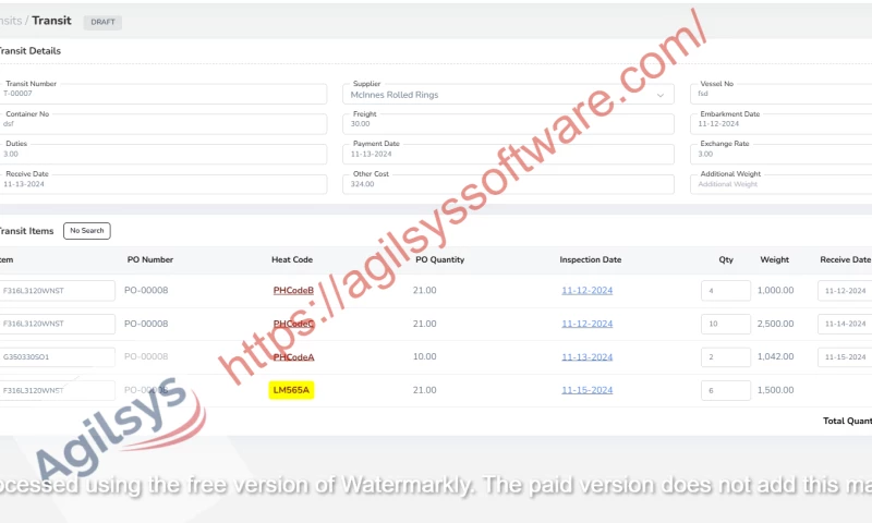 Agilsys Software Labs Private Limited - ERP for Steel Manufacturing Company