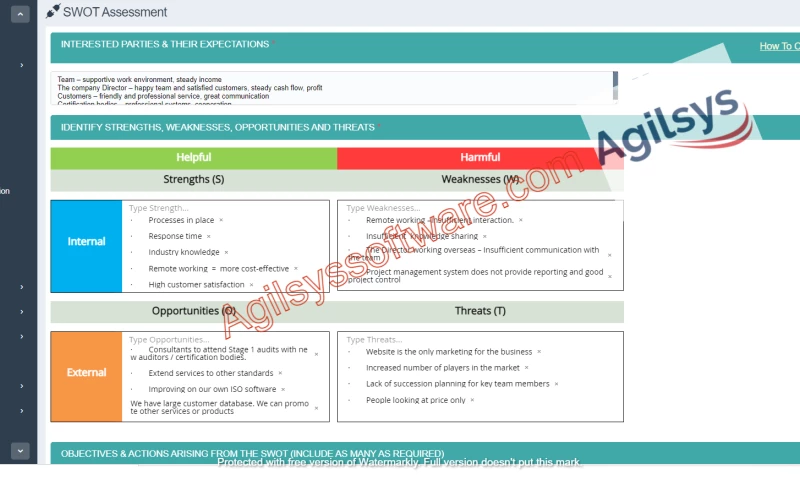 Agilsys Software Labs Private Limited - Risk Assessment and Management Application for ISO