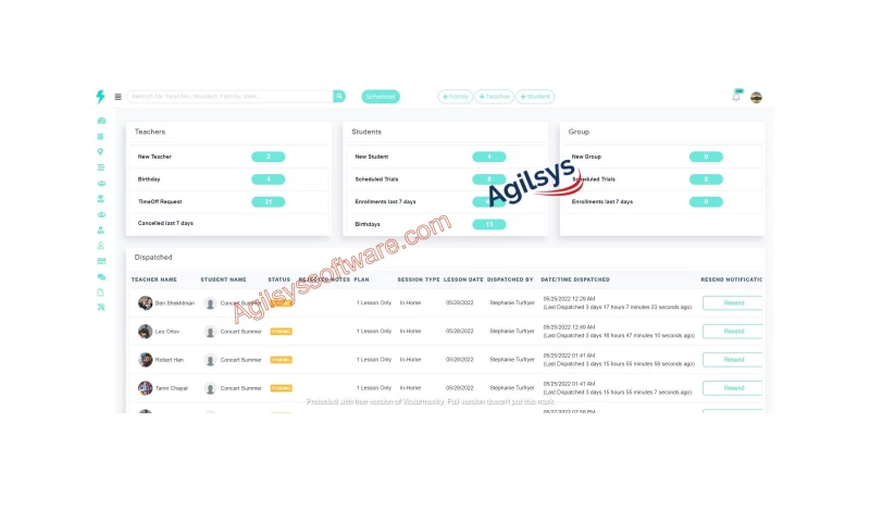 Agilsys Software Labs Private Limited - Tutoring Management Application