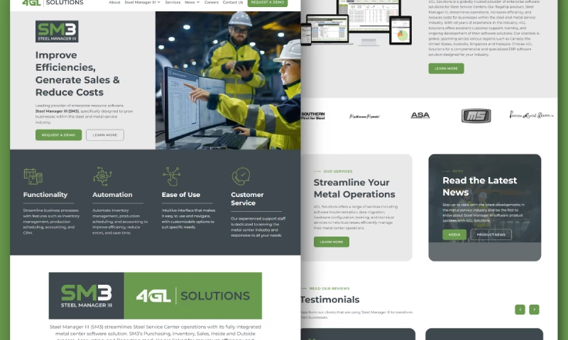 Website Redesign for 4GL Solutions