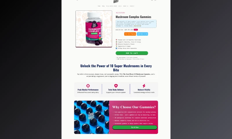 eCommerce Landing Pages Design
