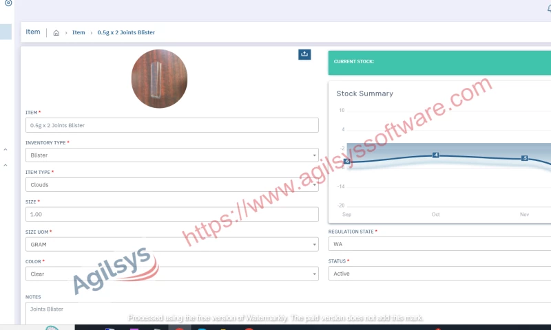 Agilsys Software Labs Private Limited - Inventory and Order Management Application