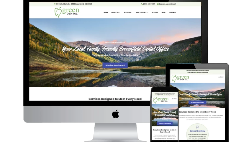 Titan Web Agency - Green Dental New Website