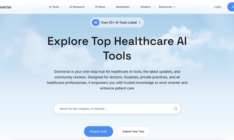 Venas Technologies - Doxiverse – Healthcare AI Tools Platform