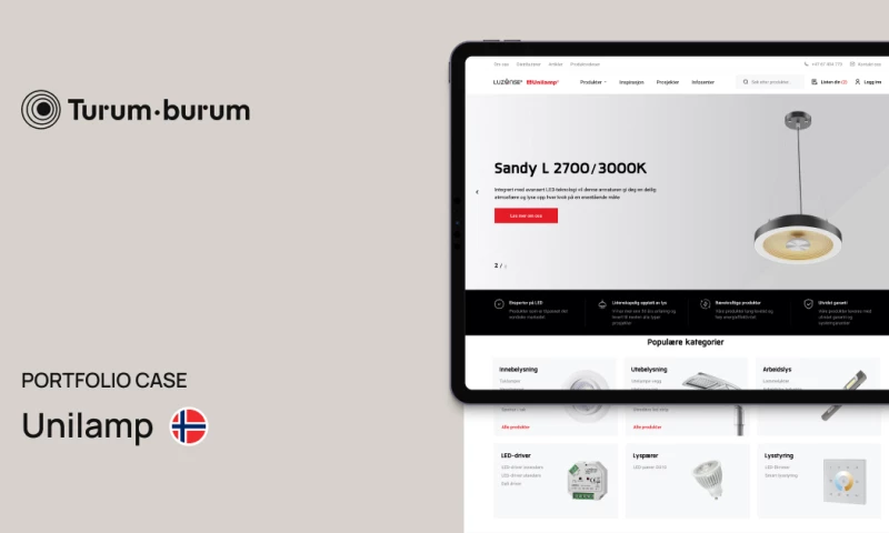 Turum-burum - Gradual redesign for B2B-website