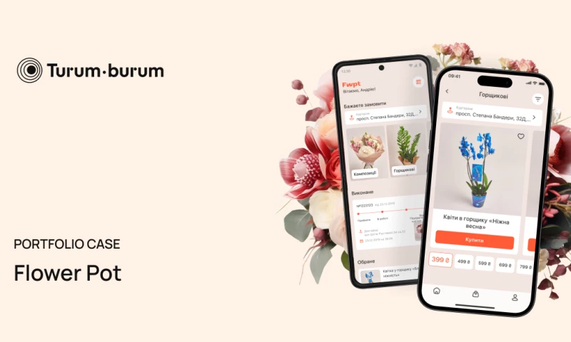 Turum-burum - mobile application for selling flowers online and offline