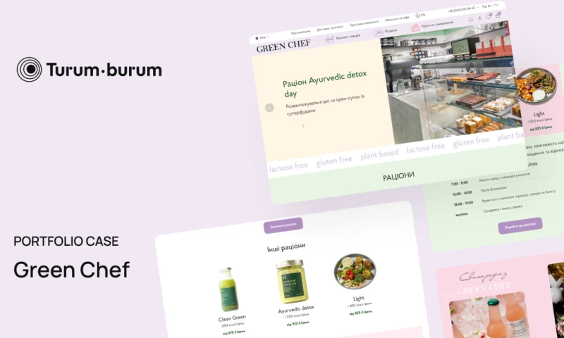 Turum-burum - Creation of service design for a healthy food brand Green Chef