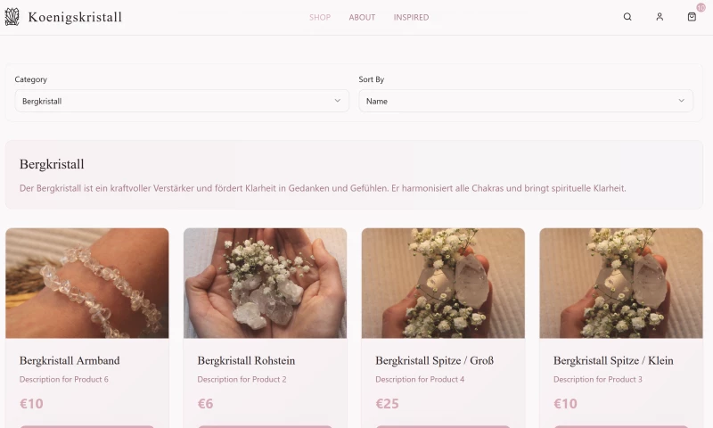 22Orbit - Koenigskristall eCommerce solution