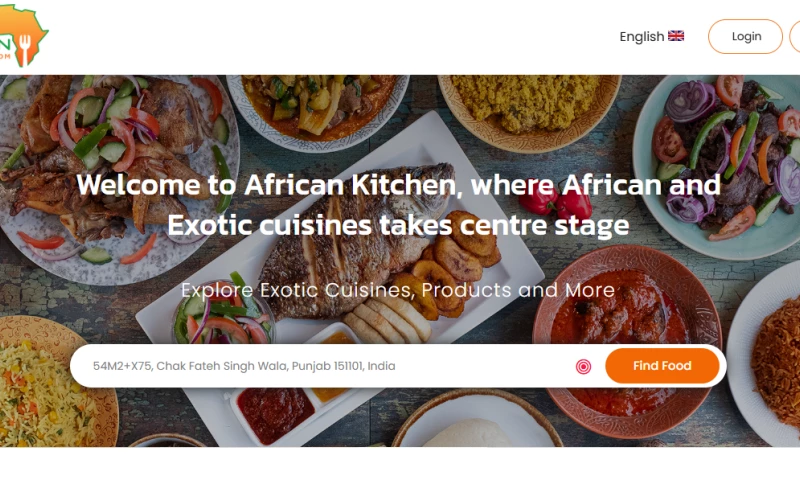 SukhNexus IT Solutions - The African Kitchen Restaurant Website