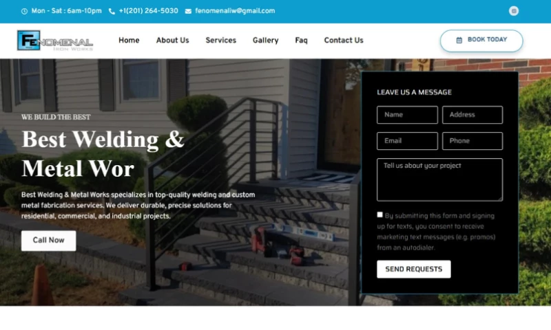 WebWorksBD - Metal Works solution website or landing page